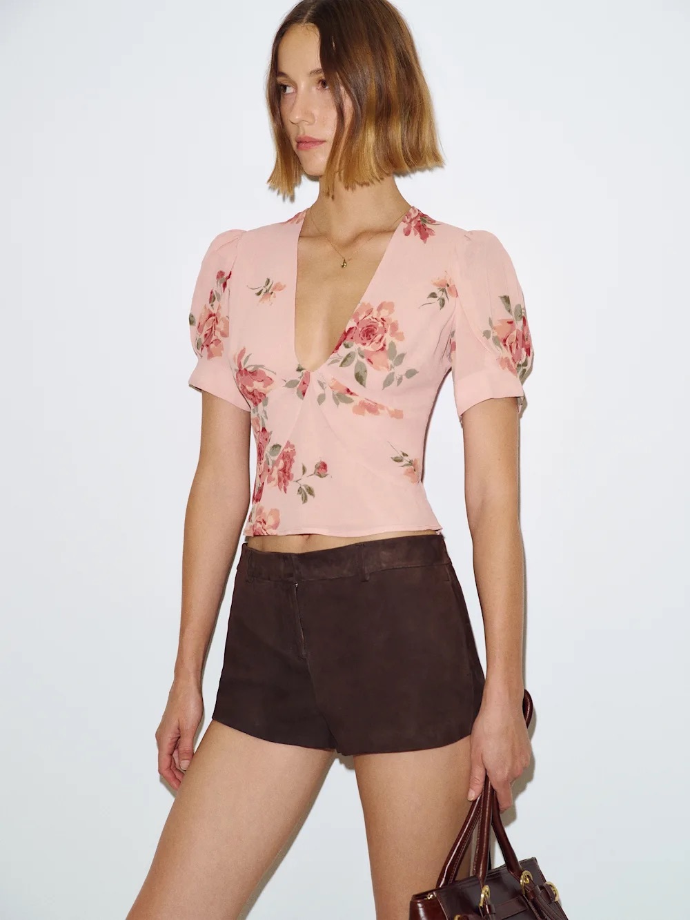 Reformation Akaia Top Pink - Size 0